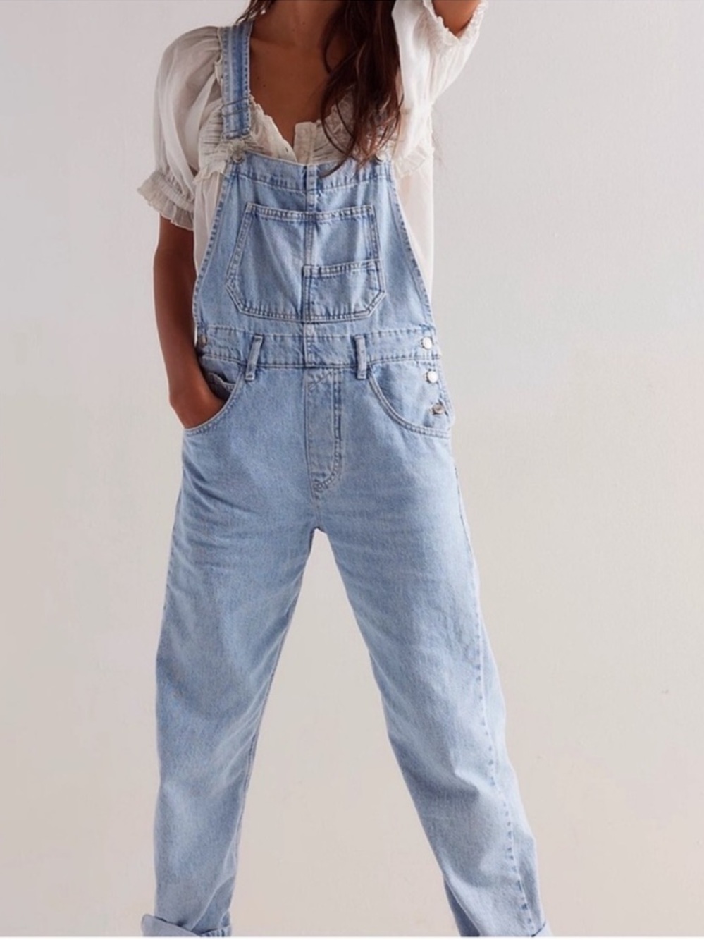Free People We the Free Ziggy Overalls Size M
